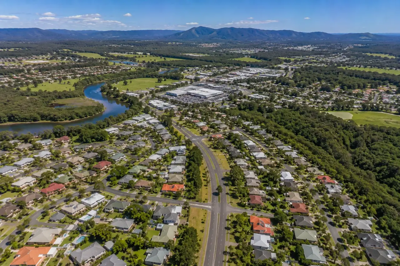Aerial view of Toormina NSW, FHC Refrigeration service area